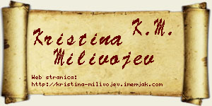 Kristina Milivojev vizit kartica